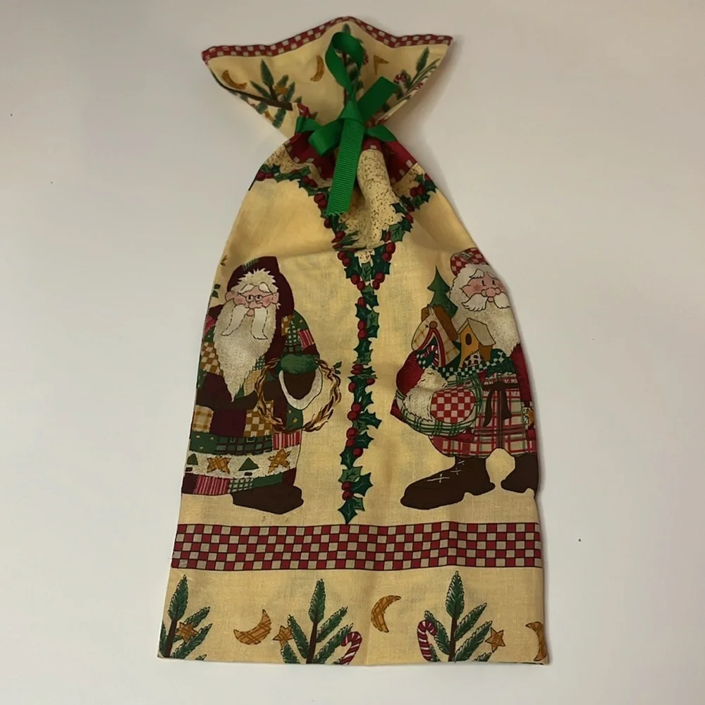 Collection of 9 Holiday Gift Bags (Cloth and Paper)